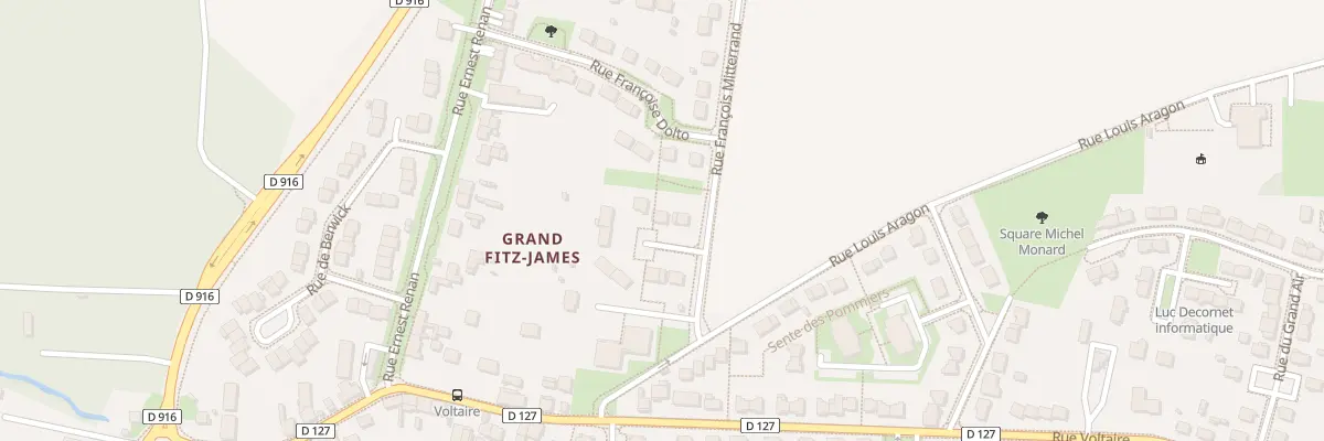 Plan du 2 All Pierre Beregovoy à Fitz-James