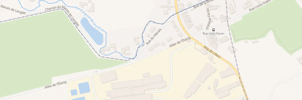 Plan du 1830 All de l’Étang à Lambres-lez-Aire