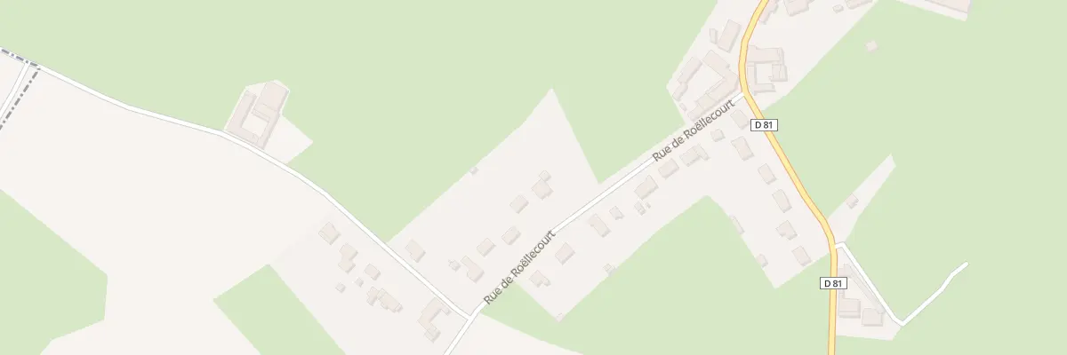 Plan du 190 Rue de Roëllecourt à Marquay