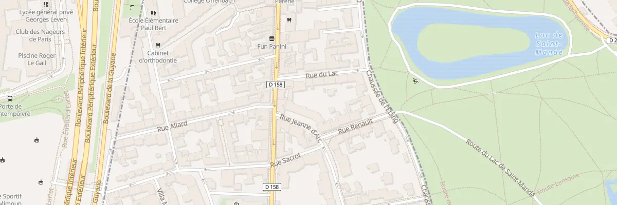 Plan du 5 Rue Jeanne d’Arc à Saint-Mandé