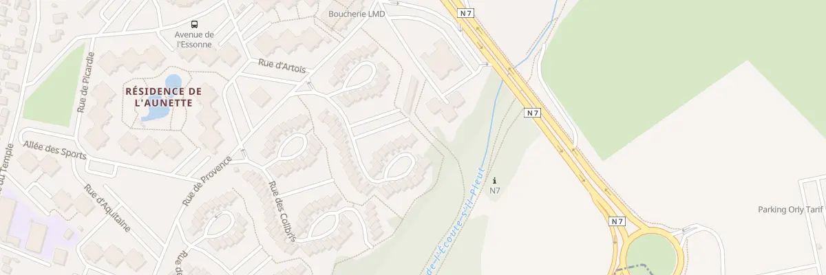 Plan du 25 Rue des Bergeronnettes à Ris-Orangis
