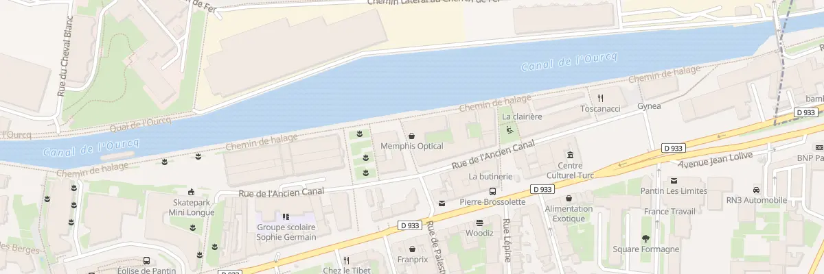 Plan du 23 Rue de l’Ancien Canal à Pantin