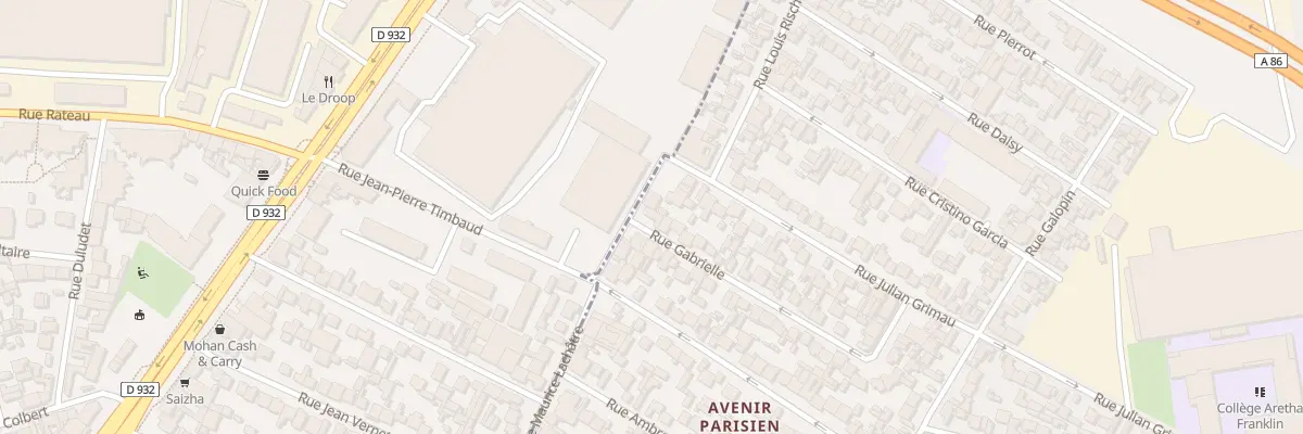 Plan du 10 Rue Julian Grimau à Drancy