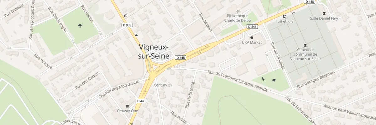 Plan du 1 Rue du Pdt Salvador Allende à Vigneux-sur-Seine