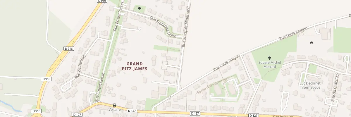 Plan du 1 All Pierre Beregovoy à Fitz-James