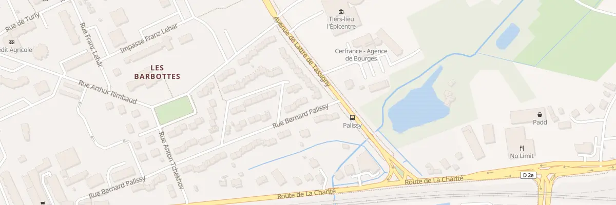 Plan du 71 Rue Bernard Palissy à Bourges