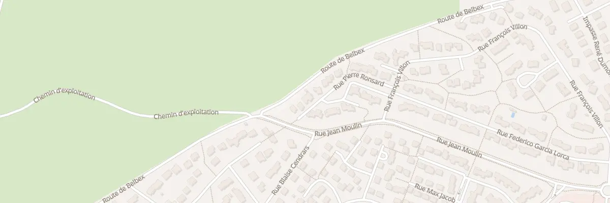 Plan du 24 Rue Pierre de Ronsard à Aurillac