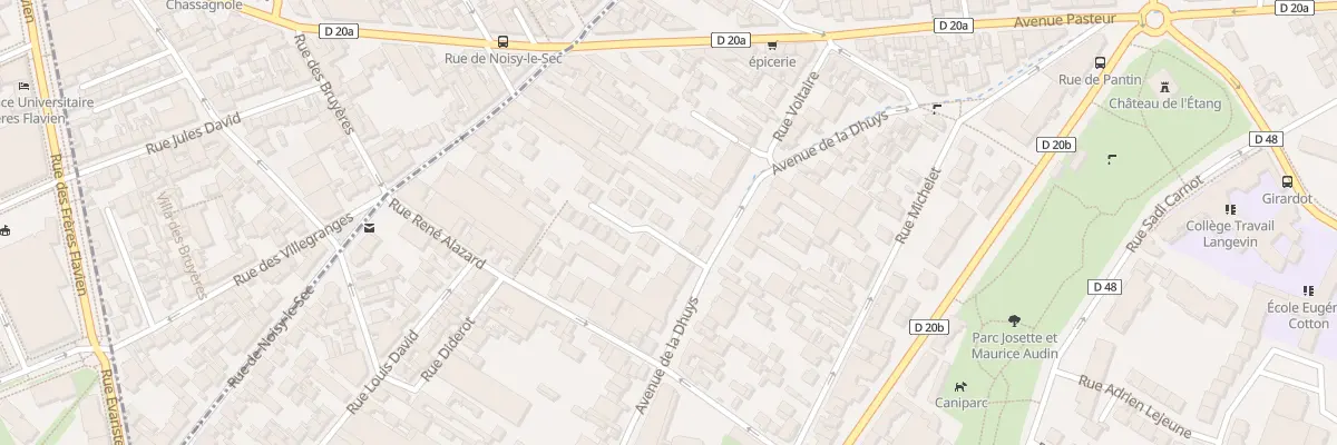 Plan du 16 All de l’Oree des Lilas à Bagnolet