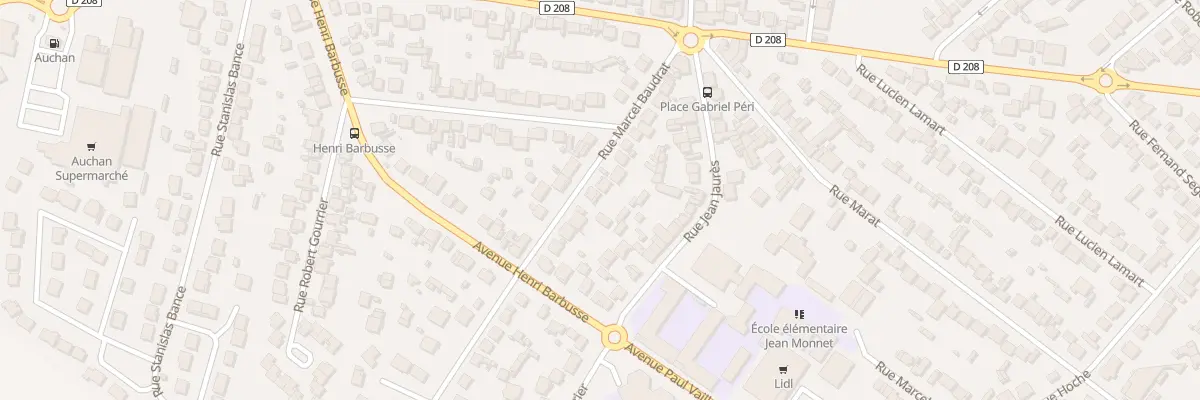 Plan du 17 Rue Marcel Baudrat à Arnouville
