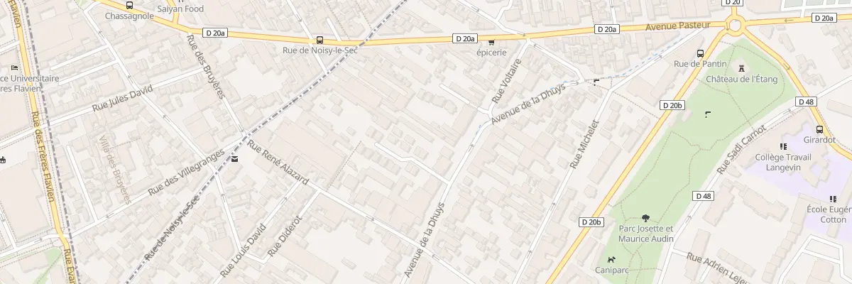 Plan du 127 Av de la Dhuys à Bagnolet