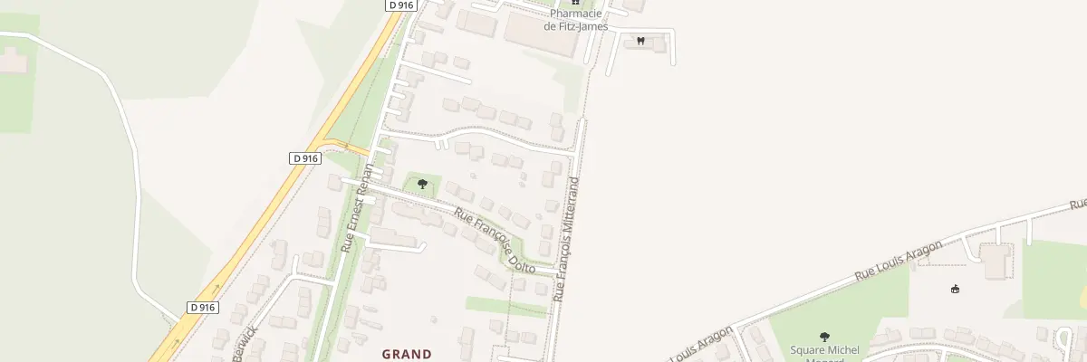 Plan du 9 Rue Francois Mitterrand à Fitz-James