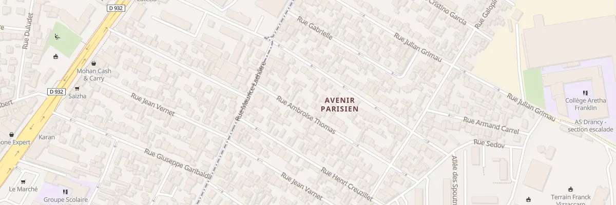 Plan du 17 Rue Ambroise Thomas à Drancy