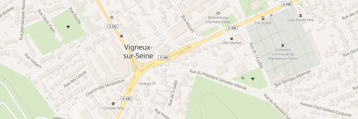 Plan du 1B Rue du Pdt Salvador Allende à Vigneux-sur-Seine