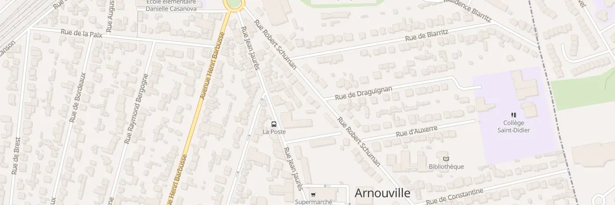 Plan du 22 Rue Robert Schuman à Arnouville