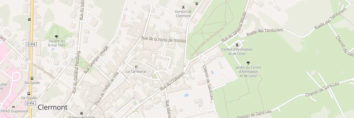 Plan du 2 Rue de la Porte Nointel à Clermont