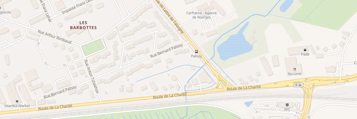 Plan du 84 Rue Bernard Palissy à Bourges