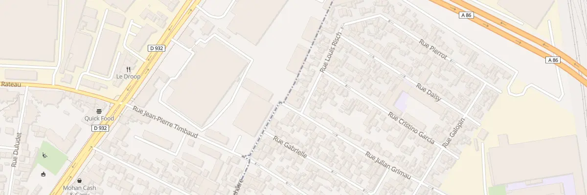 Plan du 1 Rue Louis Risch à Drancy