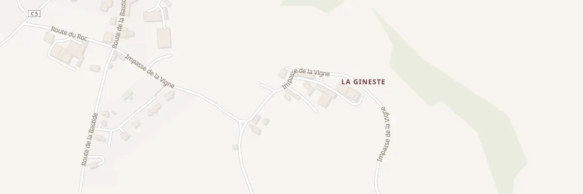 Plan du 5047 La Gineste à Camjac
