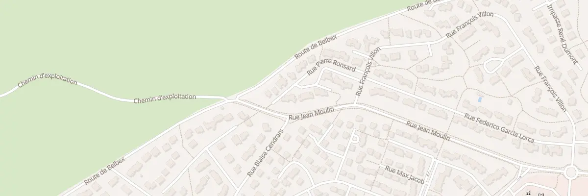 Plan du 9010 Rue Pierre de Ronsard à Aurillac