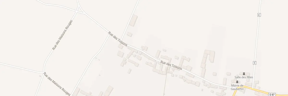 Plan du 20 Rue des Toisons à Gaubertin