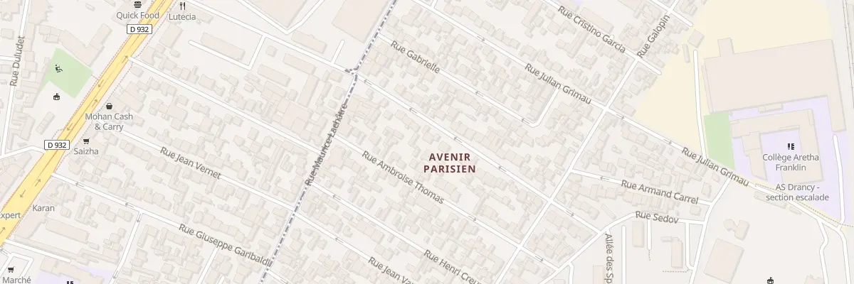 Plan du 20 Rue J Baptiste Legendre à Drancy