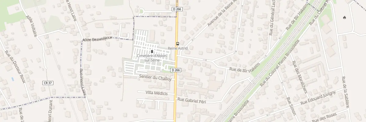 Plan du 2 Rue Bir Hakeim à Ablon-sur-Seine