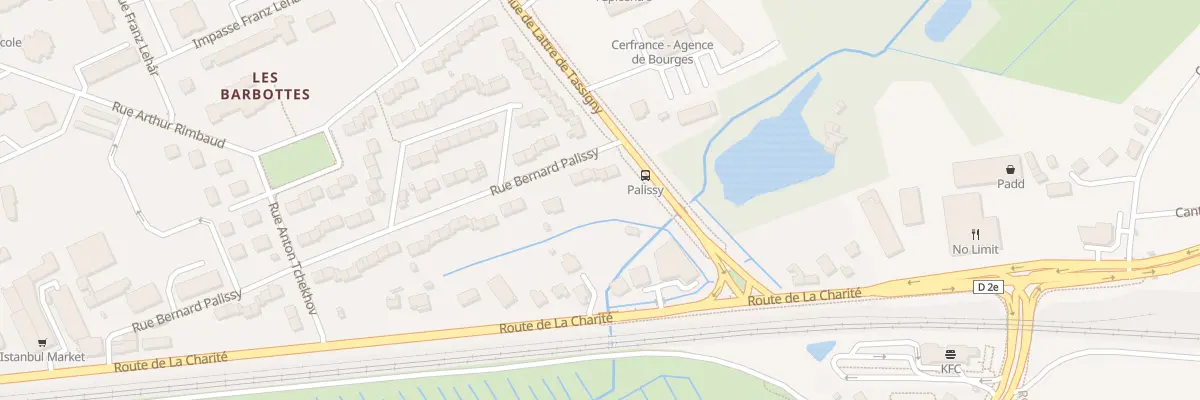 Plan du 86 Rue Bernard Palissy à Bourges