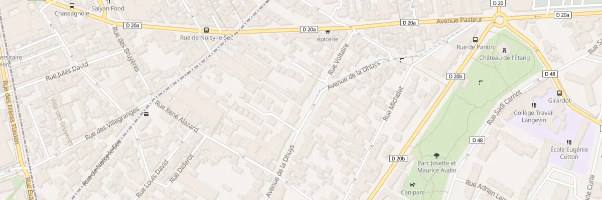 Plan du 133 Av de la Dhuys à Bagnolet