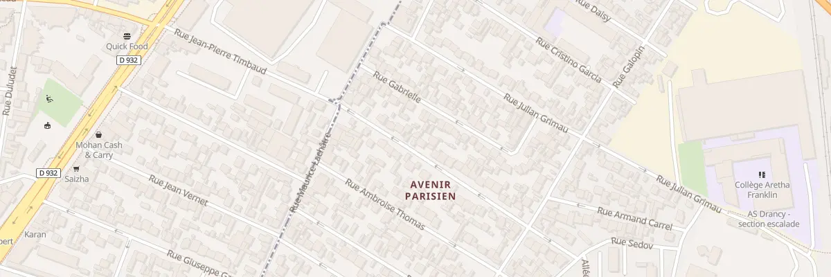 Plan du 17 Rue J Baptiste Legendre à Drancy