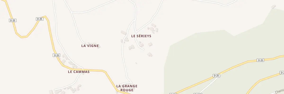 Plan du 5103A Le Serieys à Sénezergues