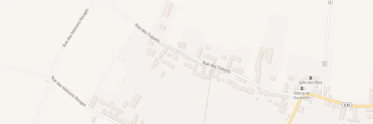 Plan du 18 Rue des Toisons à Gaubertin