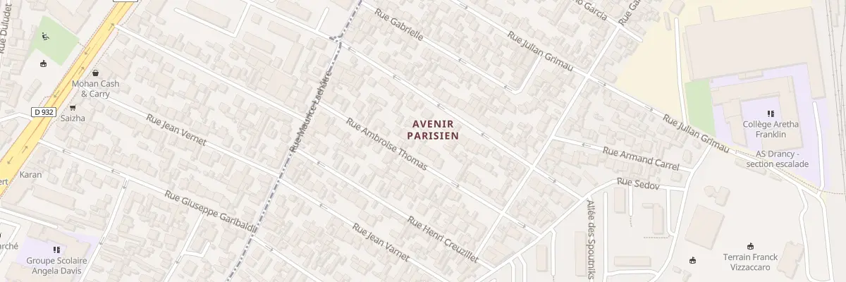 Plan du 27 Rue Ambroise Thomas à Drancy