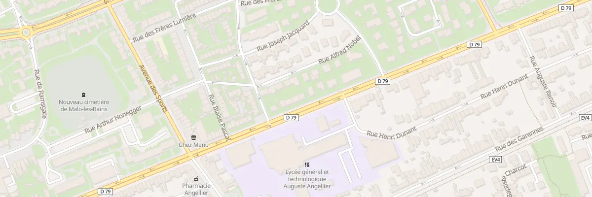 Plan du 409 Bd de la Republique Mitterran à Dunkerque