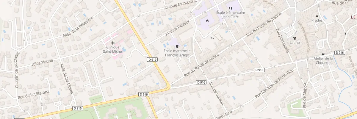 Plan du 92 Rue du Palais de Justice à Prades