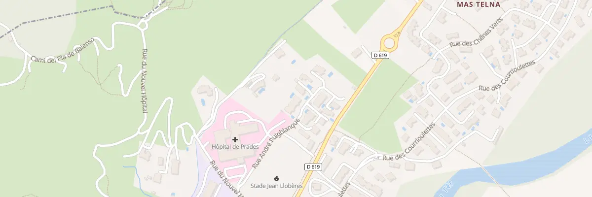 Plan du 5 Rue André Puigblanqué à Prades