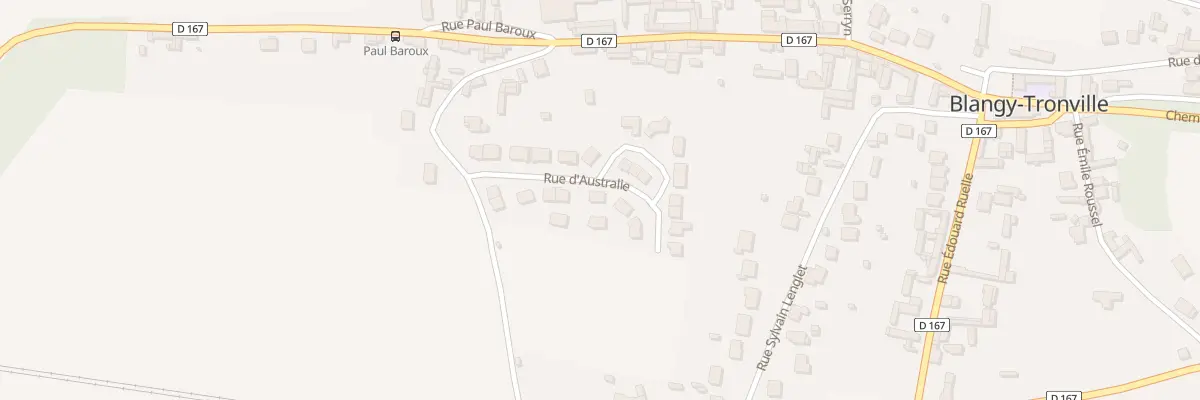 Plan du 12 Rue d’Australie à Blangy-Tronville
