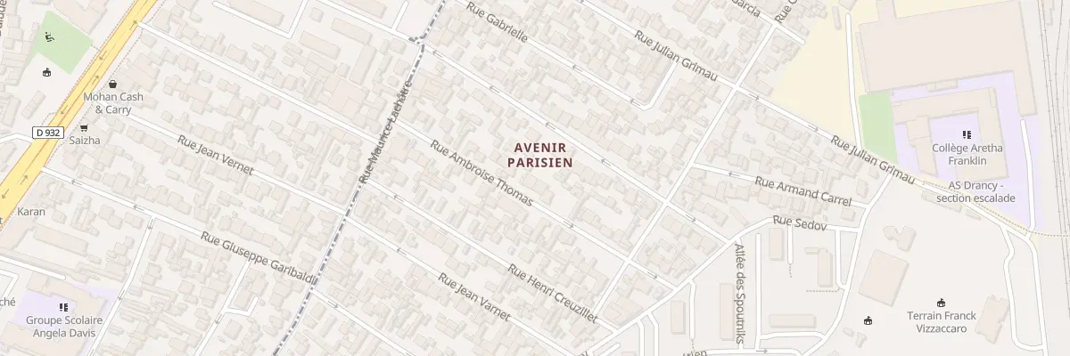 Plan du 29 Rue Ambroise Thomas à Drancy
