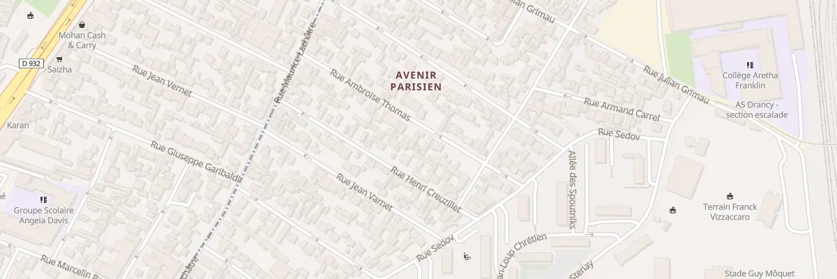 Plan du 32 Rue Ambroise Thomas à Drancy