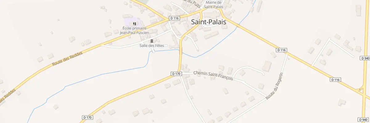Plan du 7 Rte de Saint-Martin à Saint-Palais
