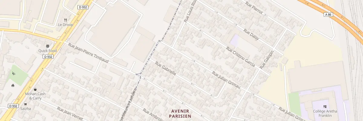 Plan du 30 Rue Julian Grimau à Drancy