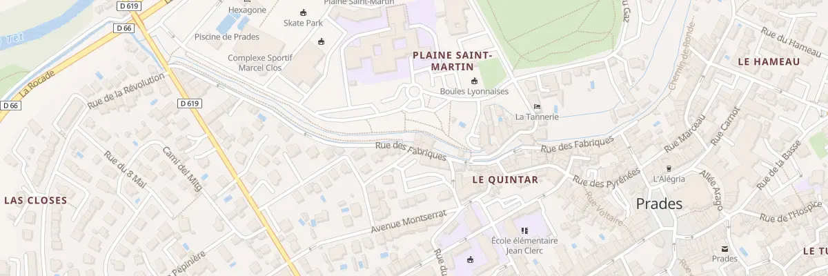 Plan du 6 Rue des Fabriques à Prades