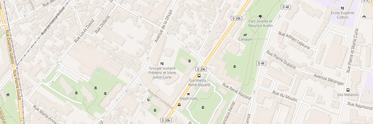 Plan du 133 Av Gambetta à Bagnolet
