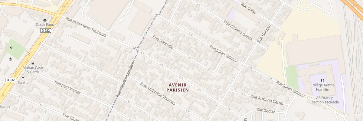 Plan du 24 Rue Gabrielle à Drancy