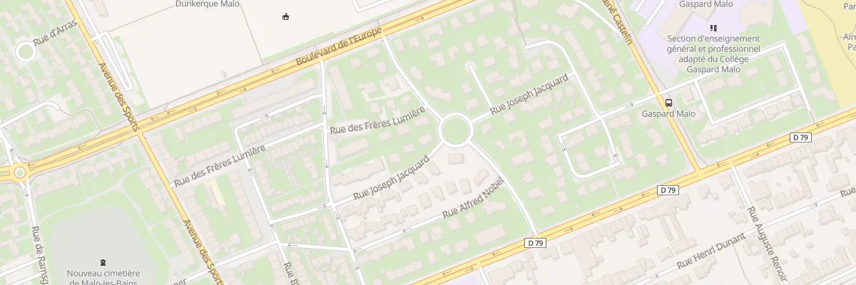 Plan du 25 Rue Joseph Jacquard à Dunkerque
