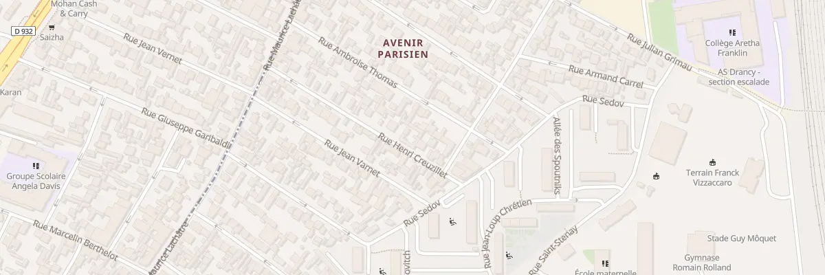 Plan du 39 Rue Henri Creuzillet à Drancy