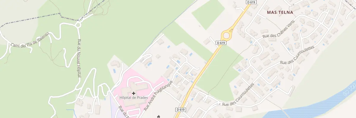 Plan du 9 Rue André Puigblanqué à Prades