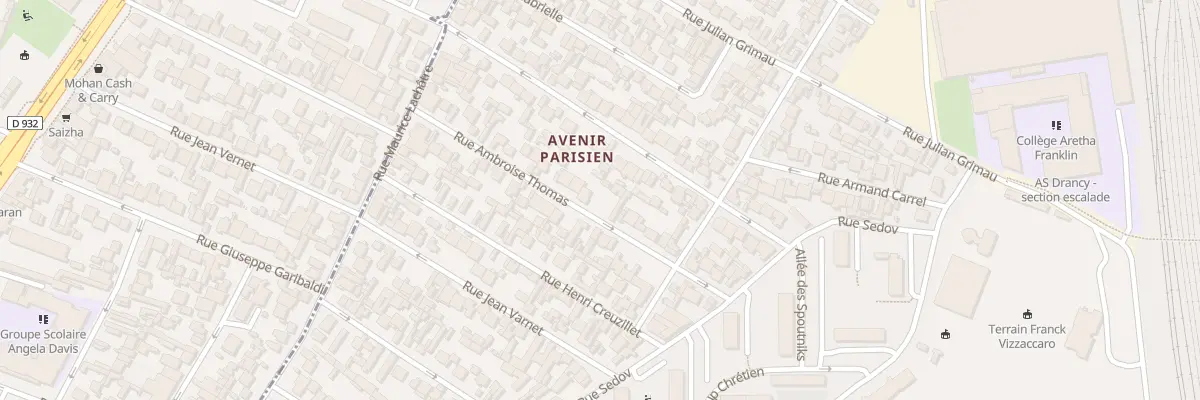 Plan du 35 Rue Ambroise Thomas à Drancy