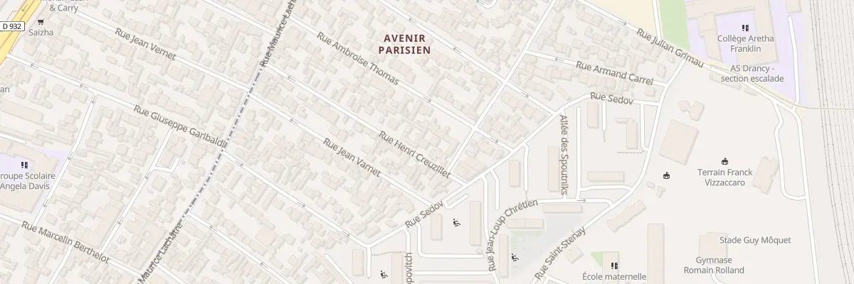 Plan du 43 Rue Henri Creuzillet à Drancy