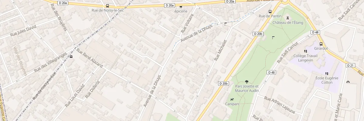 Plan du 130 Av de la Dhuys à Bagnolet