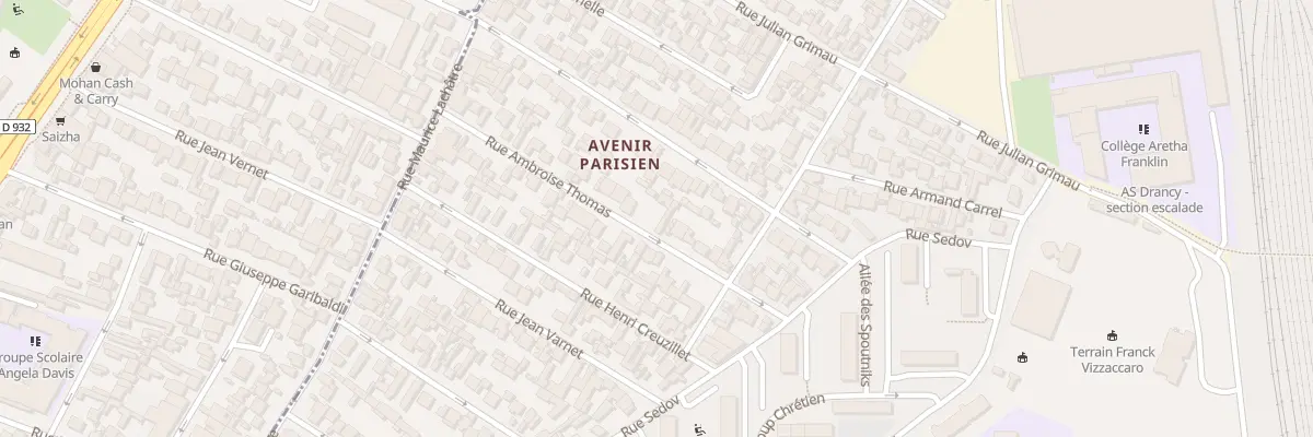 Plan du 37 Rue Ambroise Thomas à Drancy